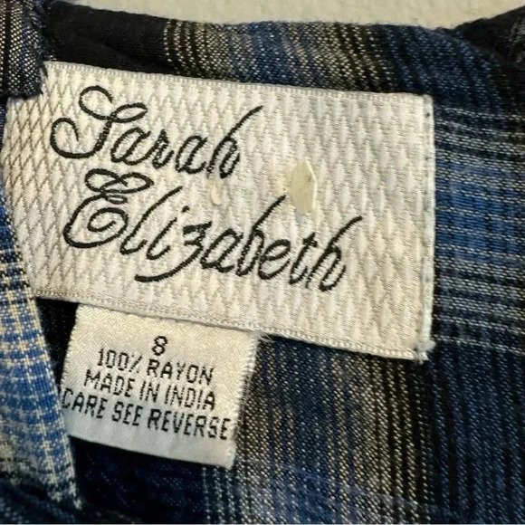 Sarah Elizabeth Dress Vintage Floral Embroidered Cottagecore Academia Prairie 8 - Picture 5 of 5